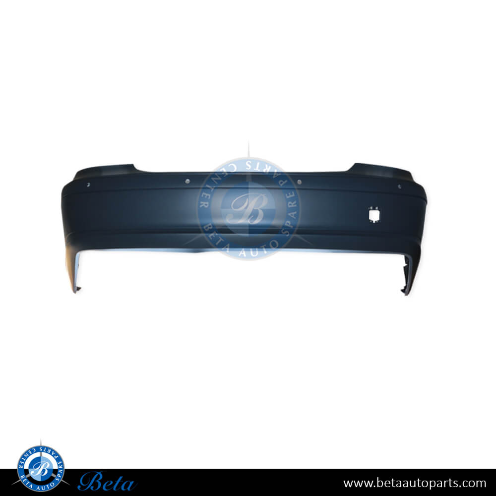 Rear bumper Aavantgarde with PDC without sport package for Mercedes E-Class W211 2006-2009 models, Part Number 2118803340 Rear bumper Aavantgarde with PDC without sport package for Mercedes E-Class W211 2006-2009 models, Part Number 2118803340